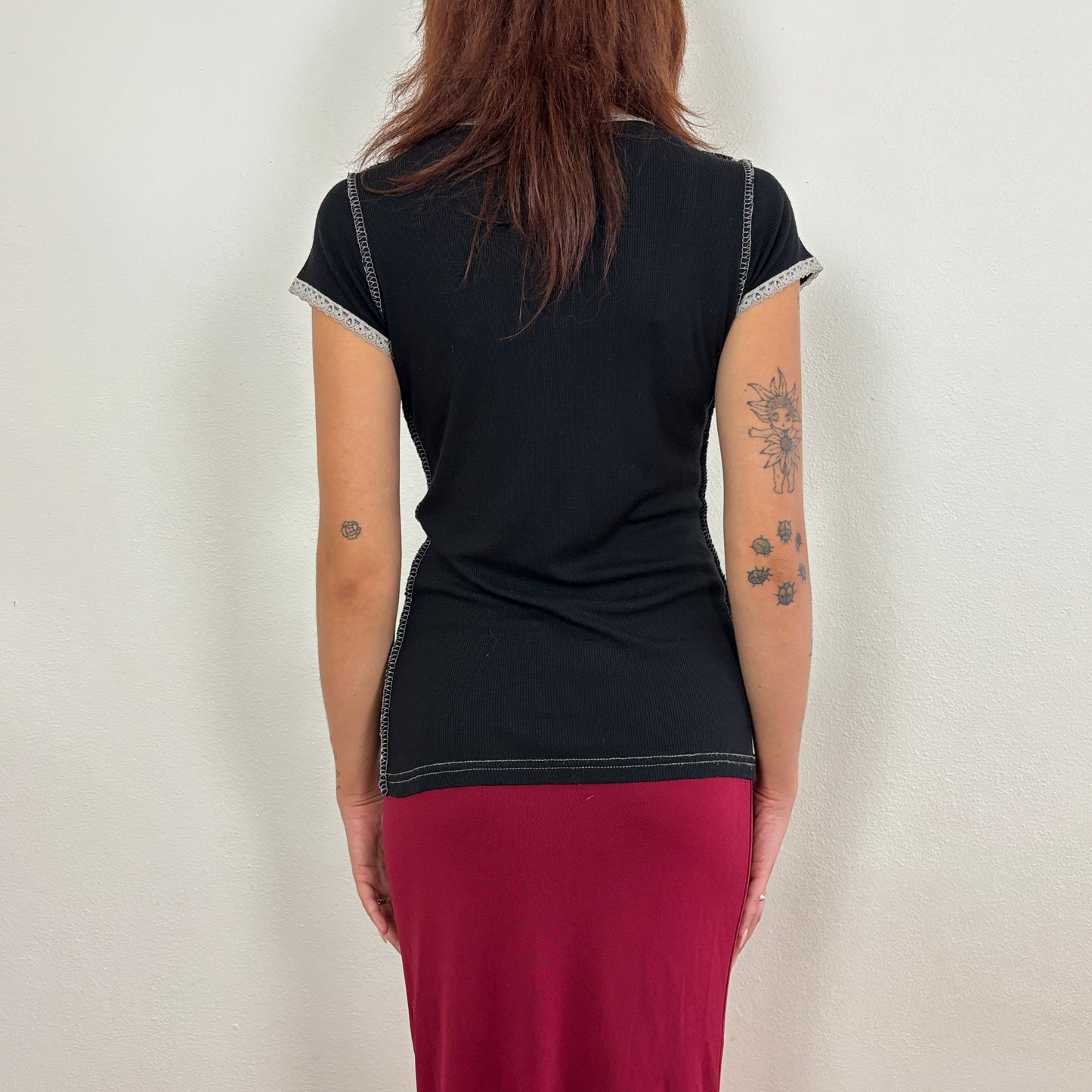 Ribbed top bow detail - M/L