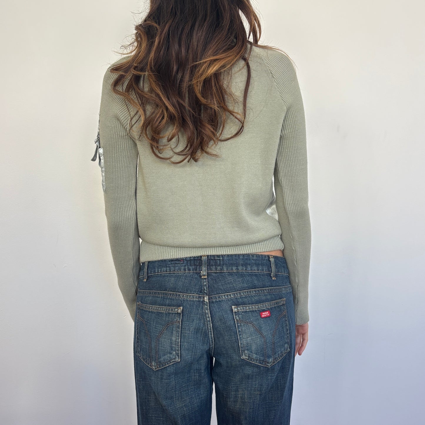 Italian metallic zip knit - M/L