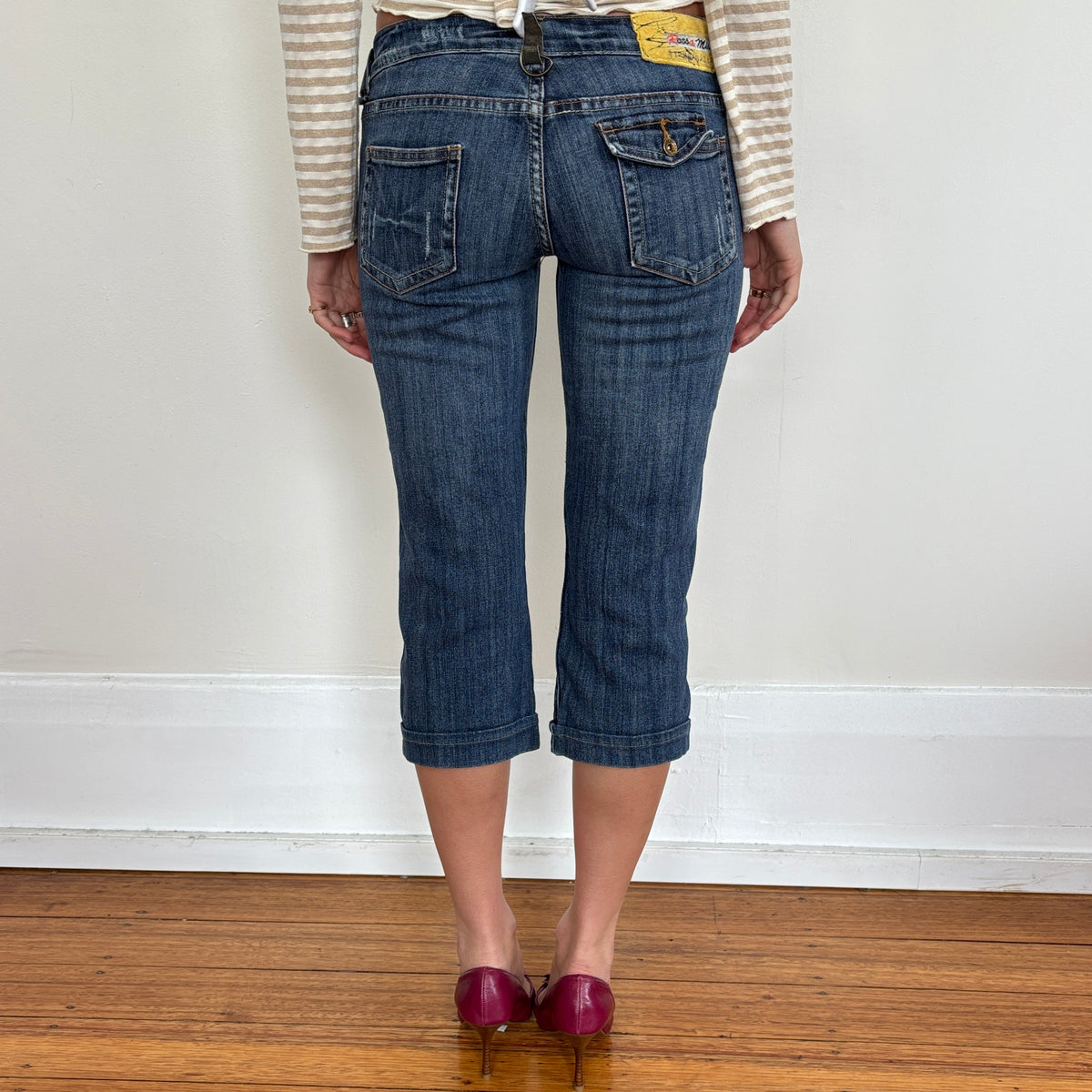 Denim capris - S