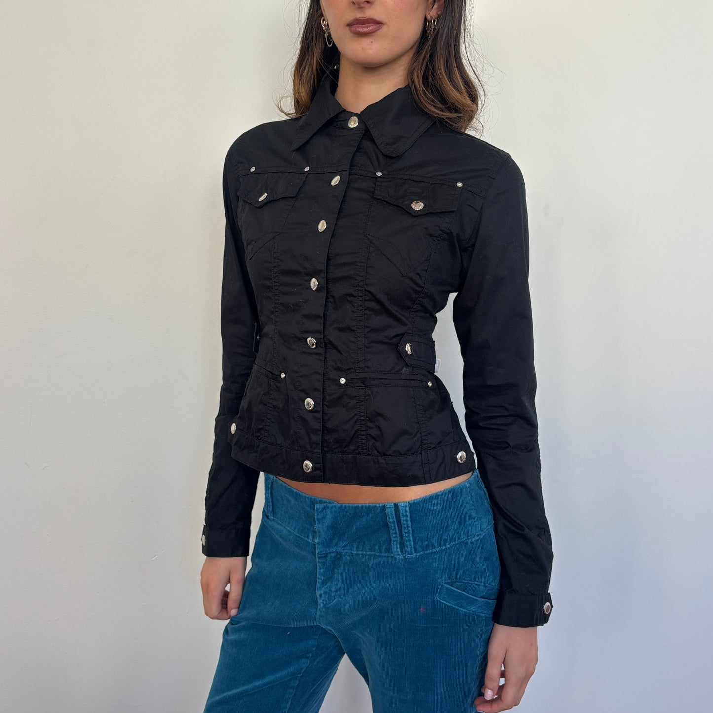 Black military jacket - M