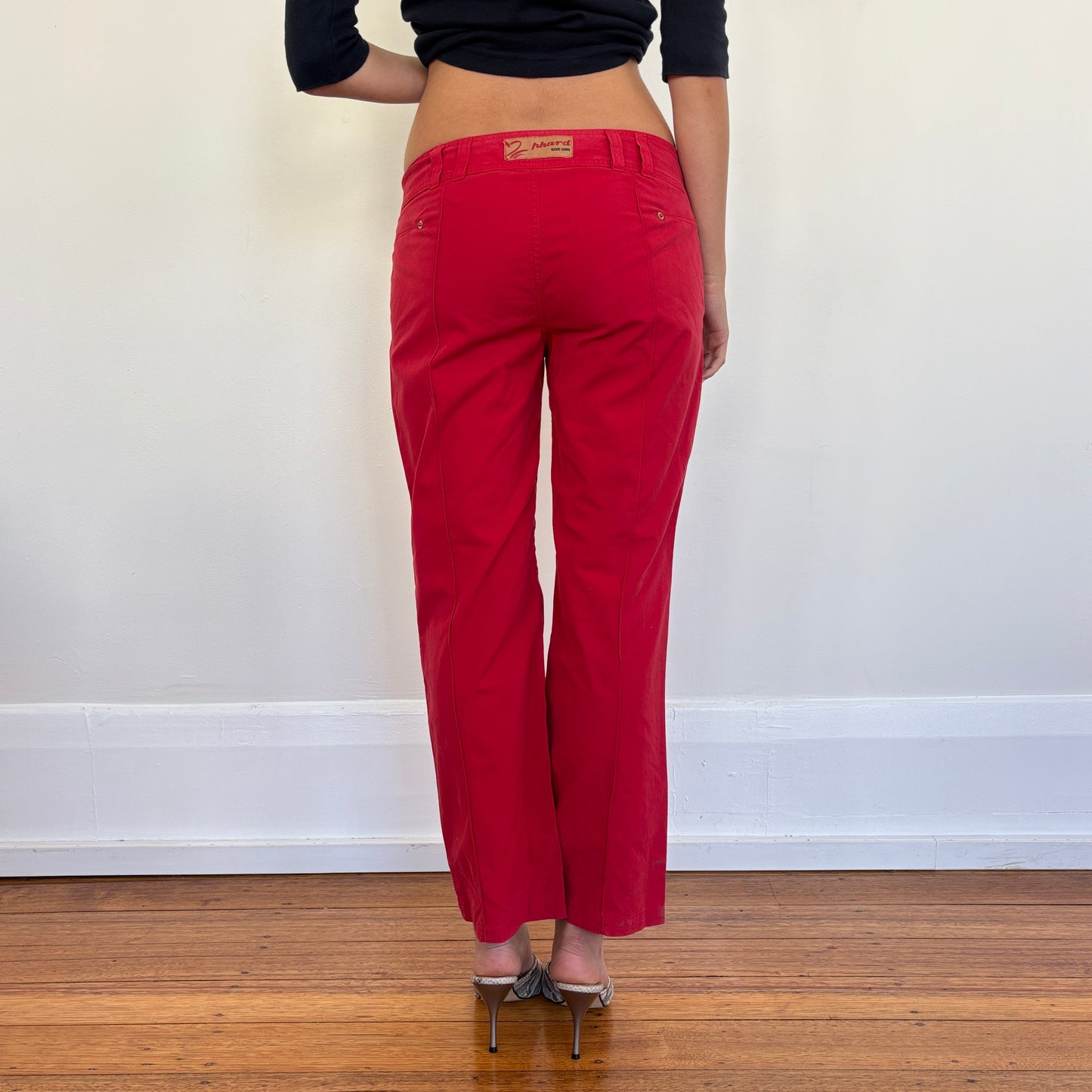 Italian red pants - S