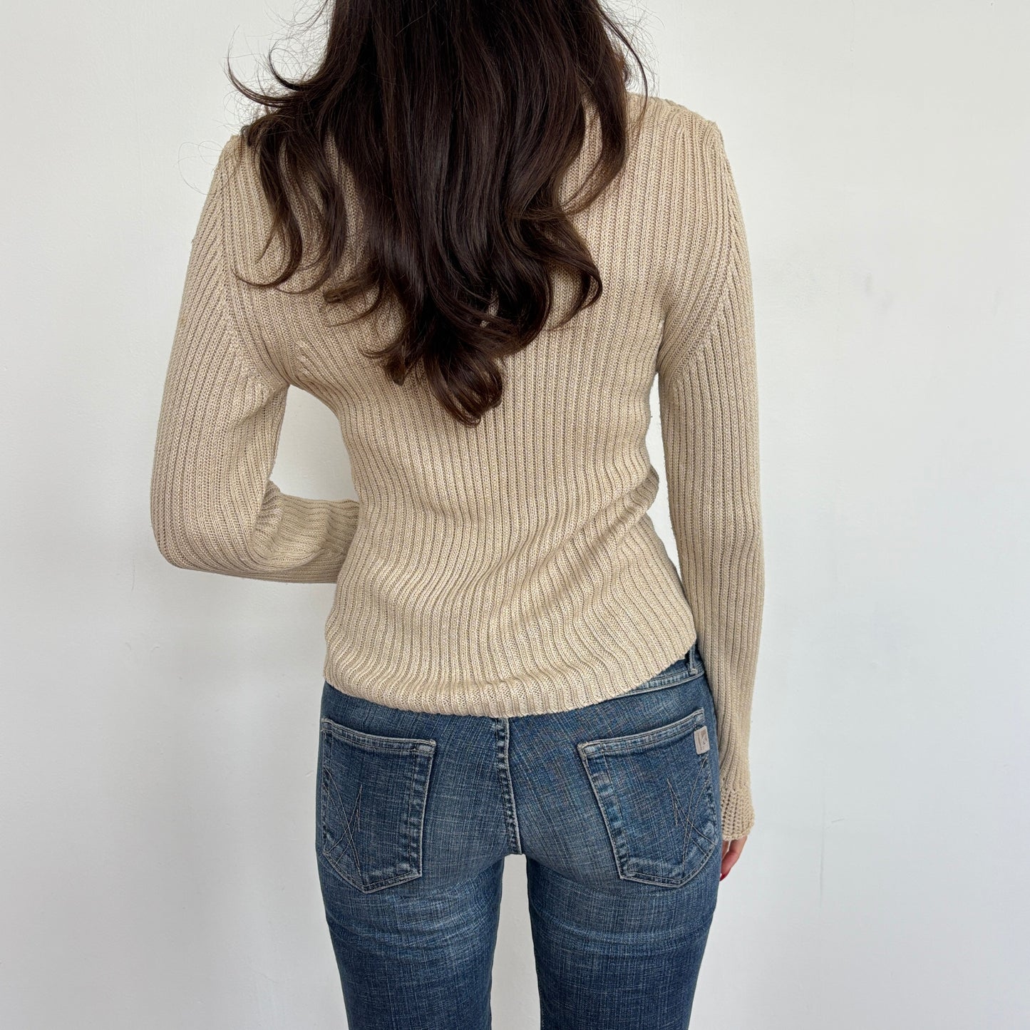 Italian tan knit - S
