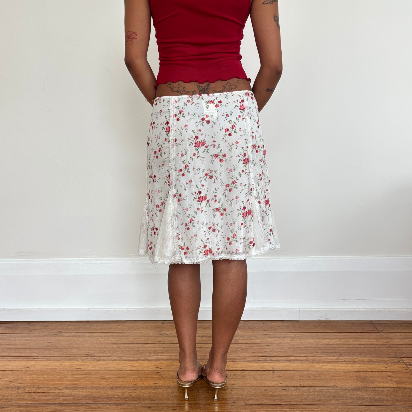 Italian floral skirt - S/M