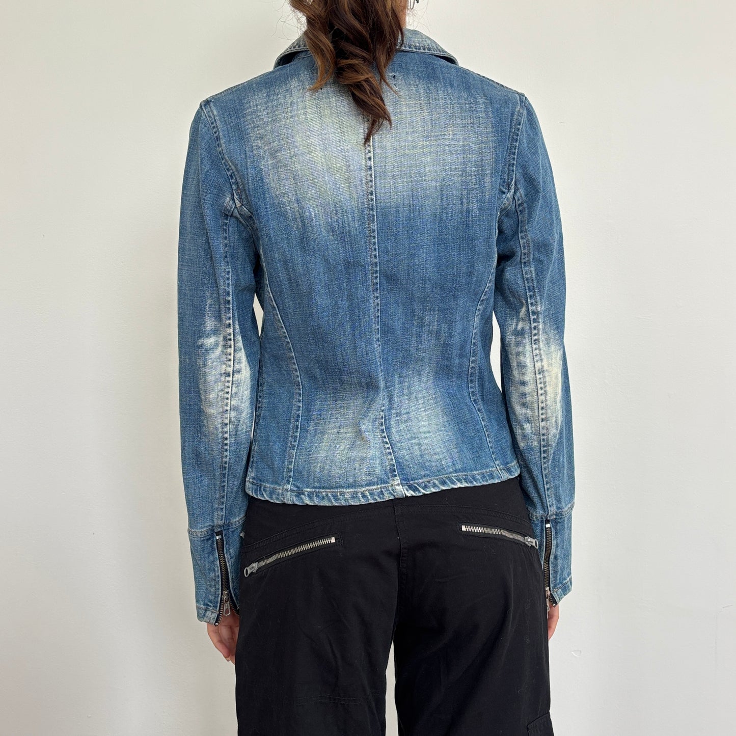 Denim zip jacket - S/M