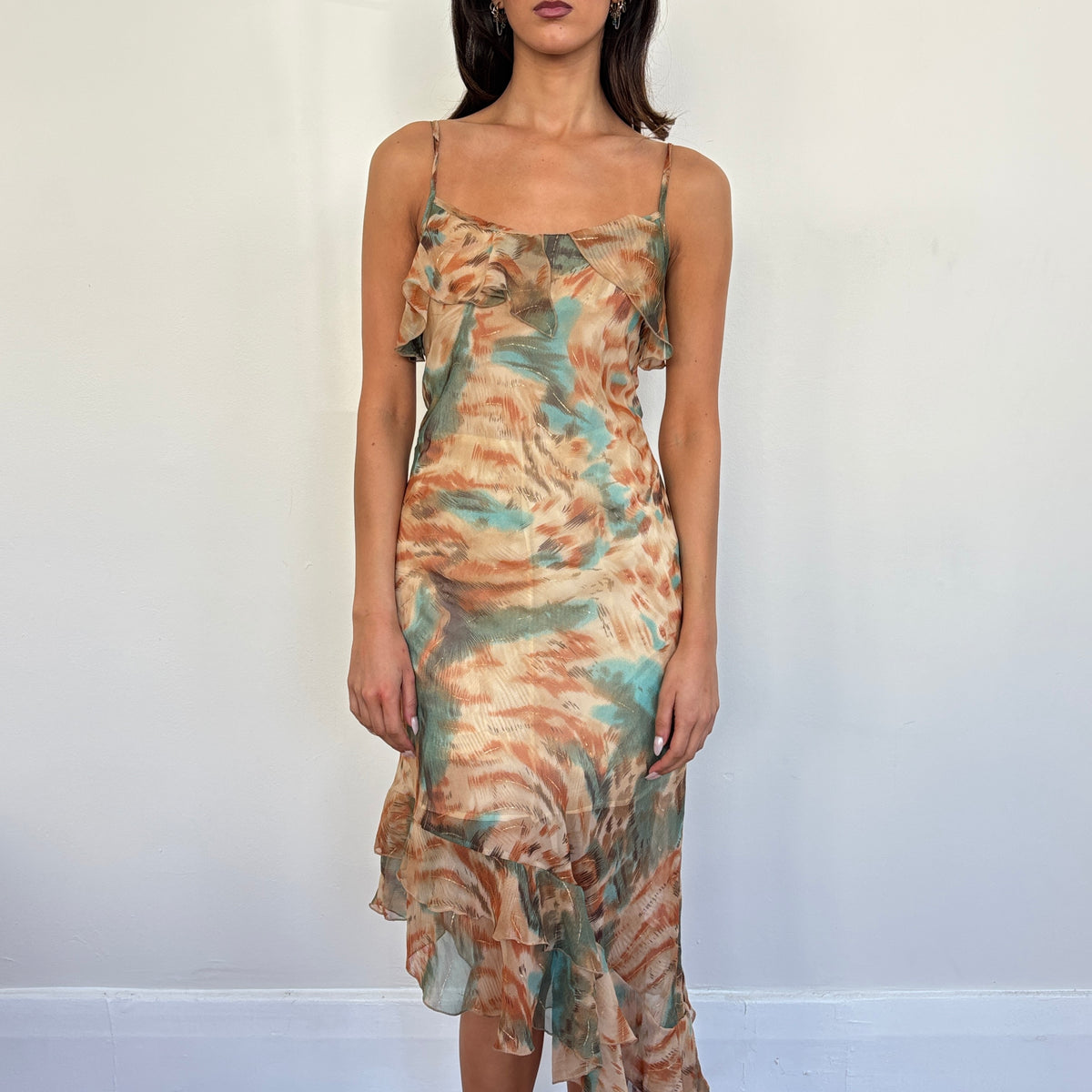 Asymmetric maxi dress - M