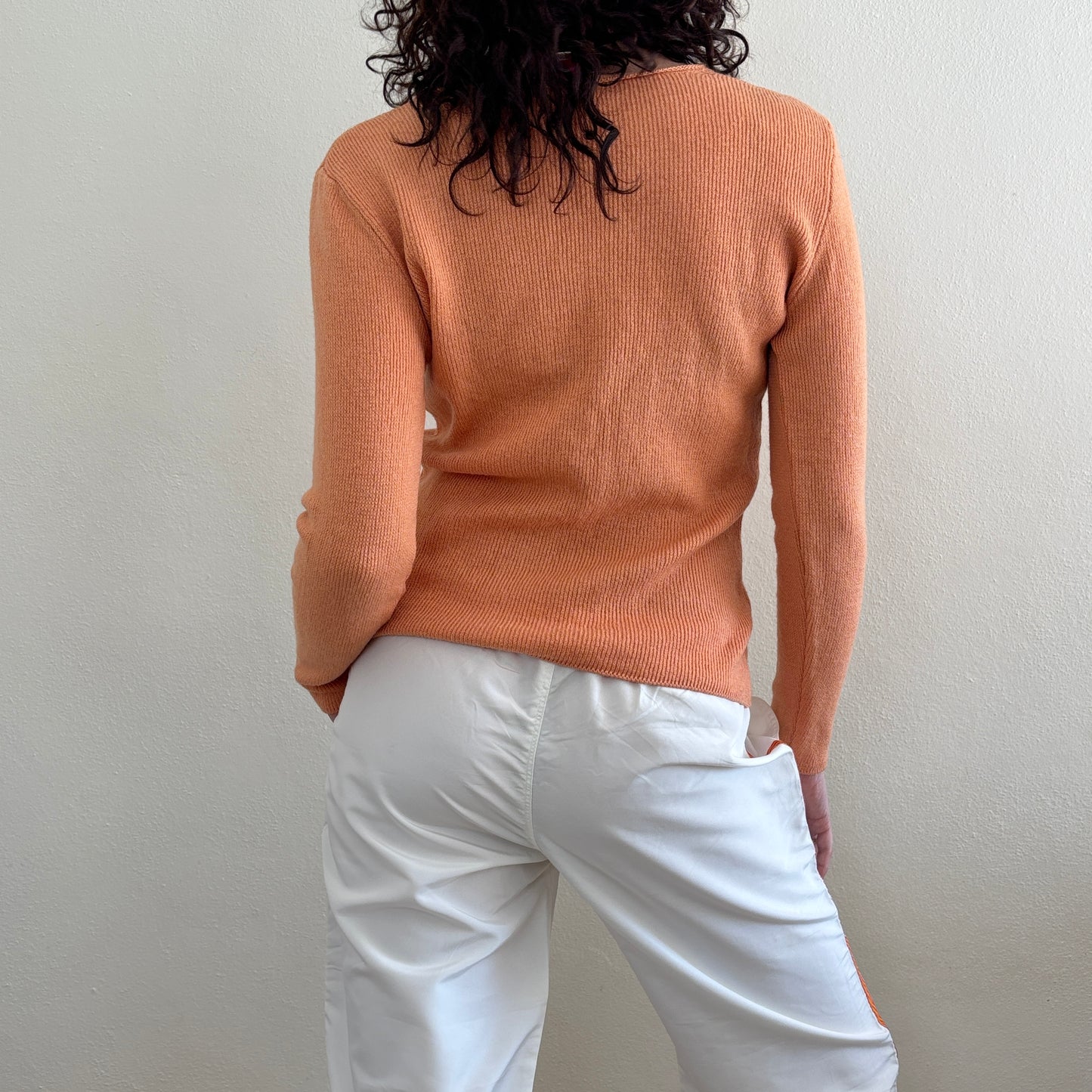 Orange wool jumper - M/L