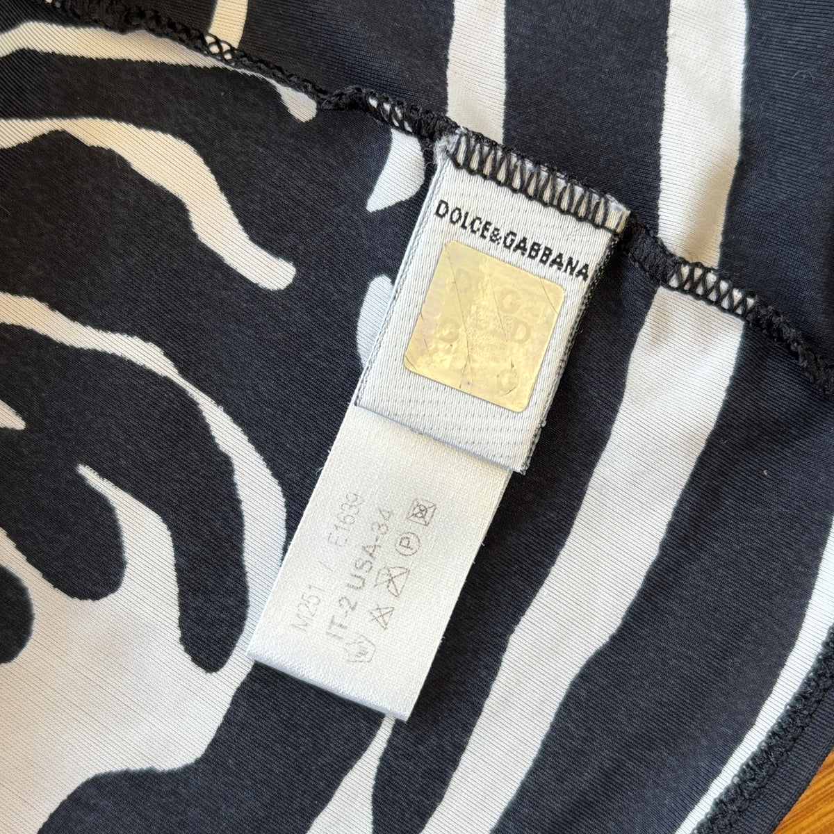 Dolce & Gabbana zebra top - S