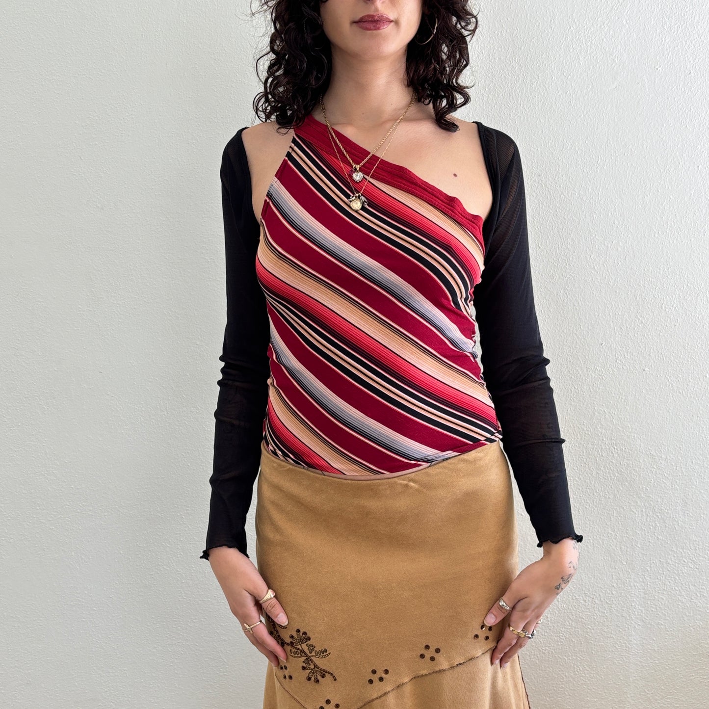 Black mesh bolero - M