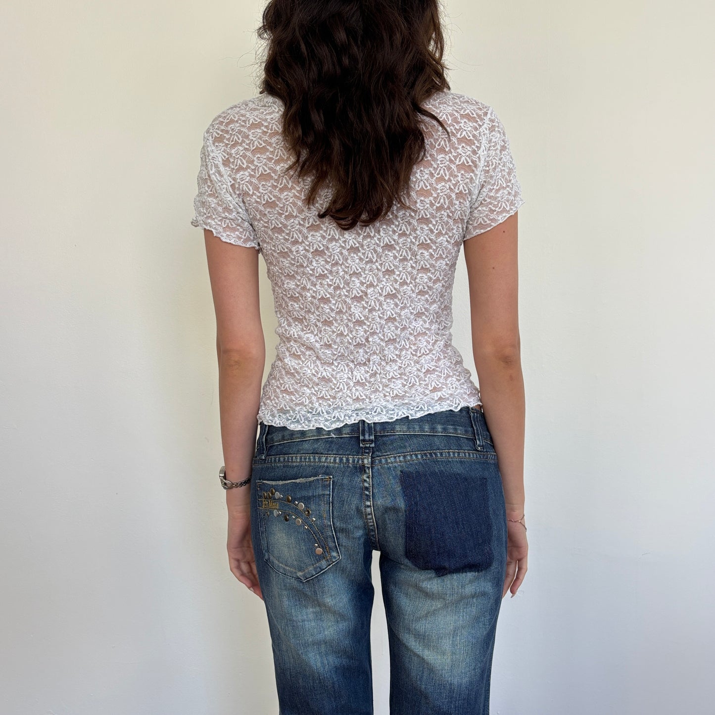 Italian lace top - S