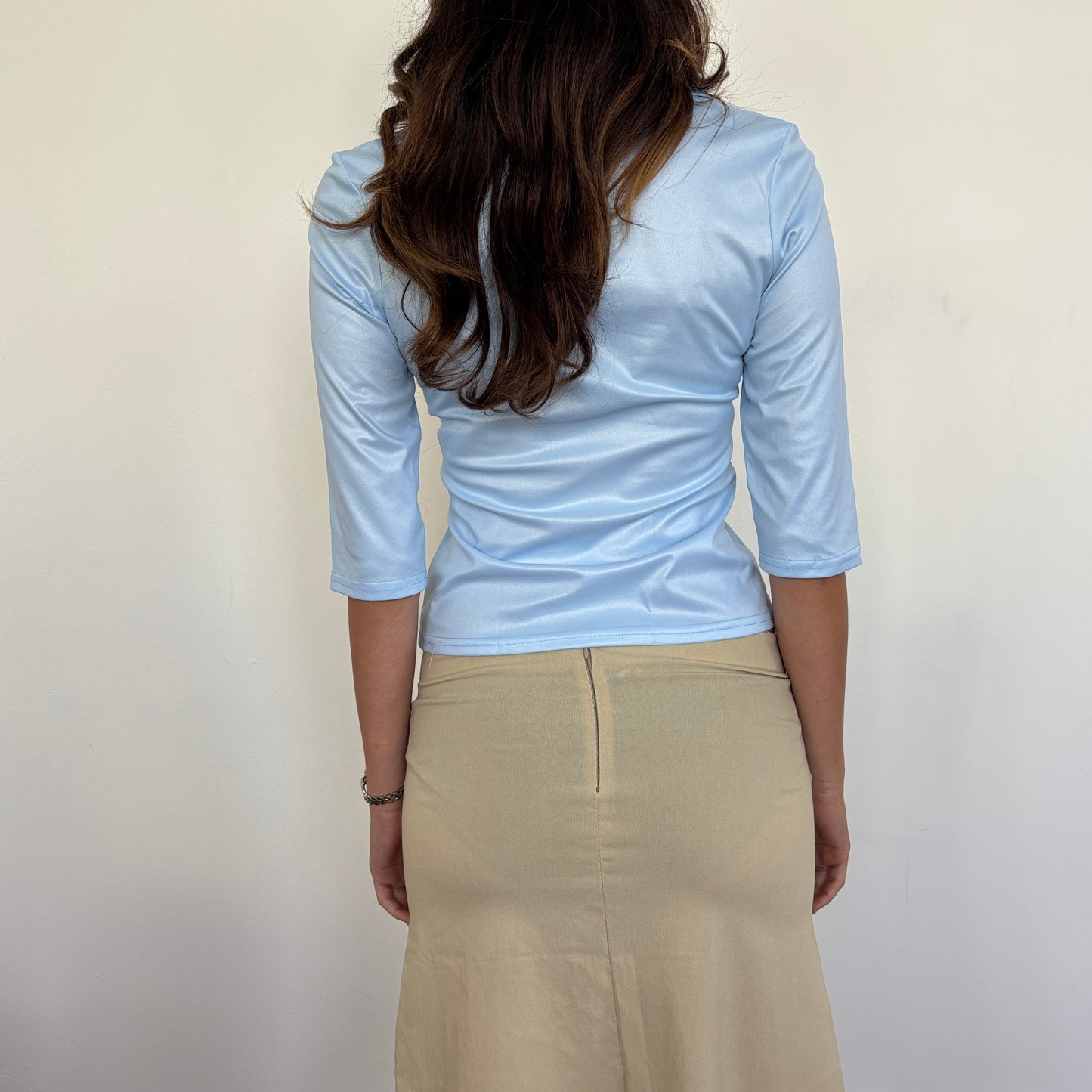 Pimkie blue 3/4 top - XS
