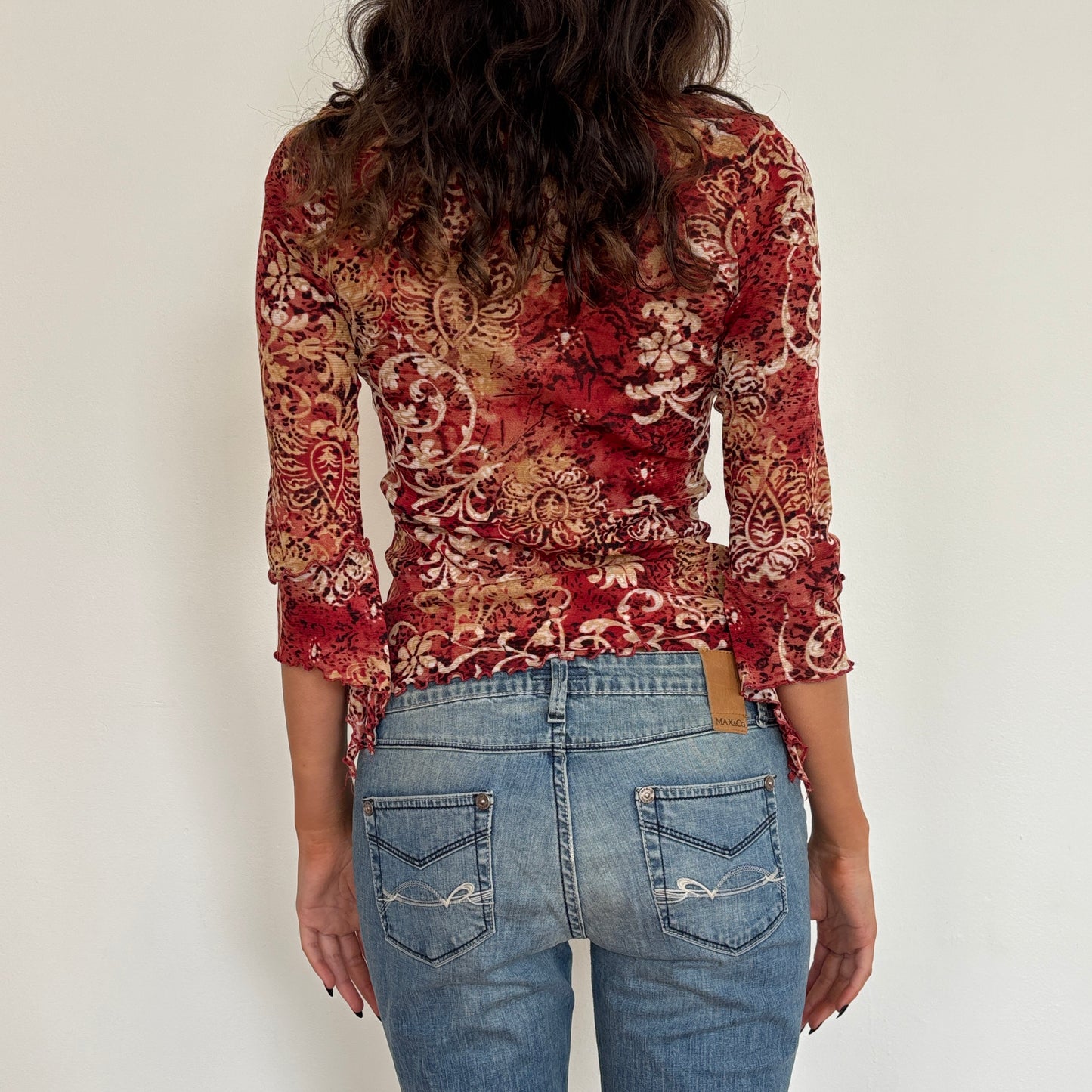 Graphic mesh long sleeve - S/M