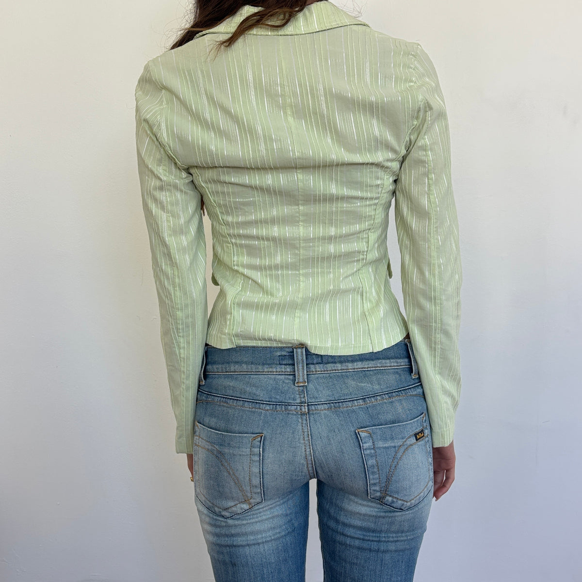 Italian soft green blazer - XS/S