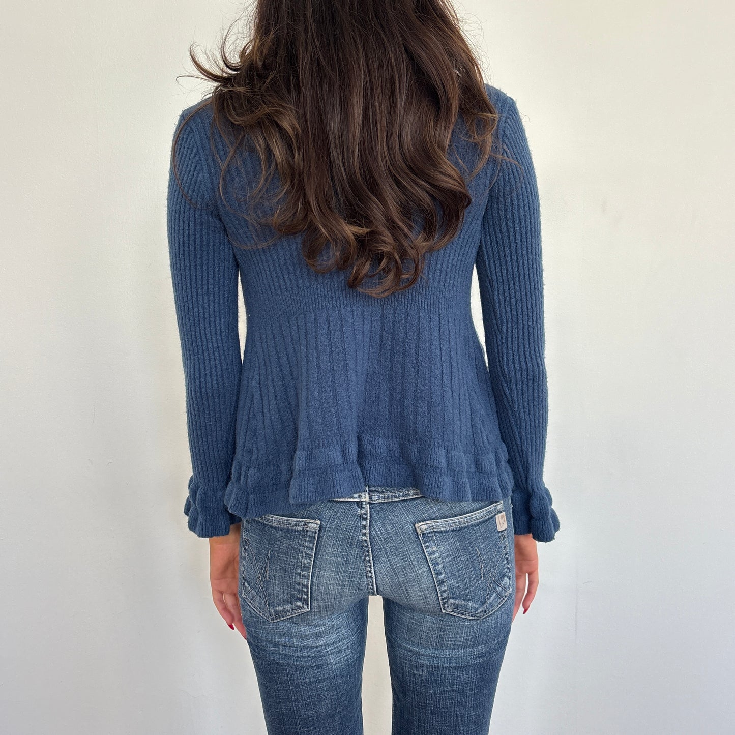 Italian ruffle cardigan - S