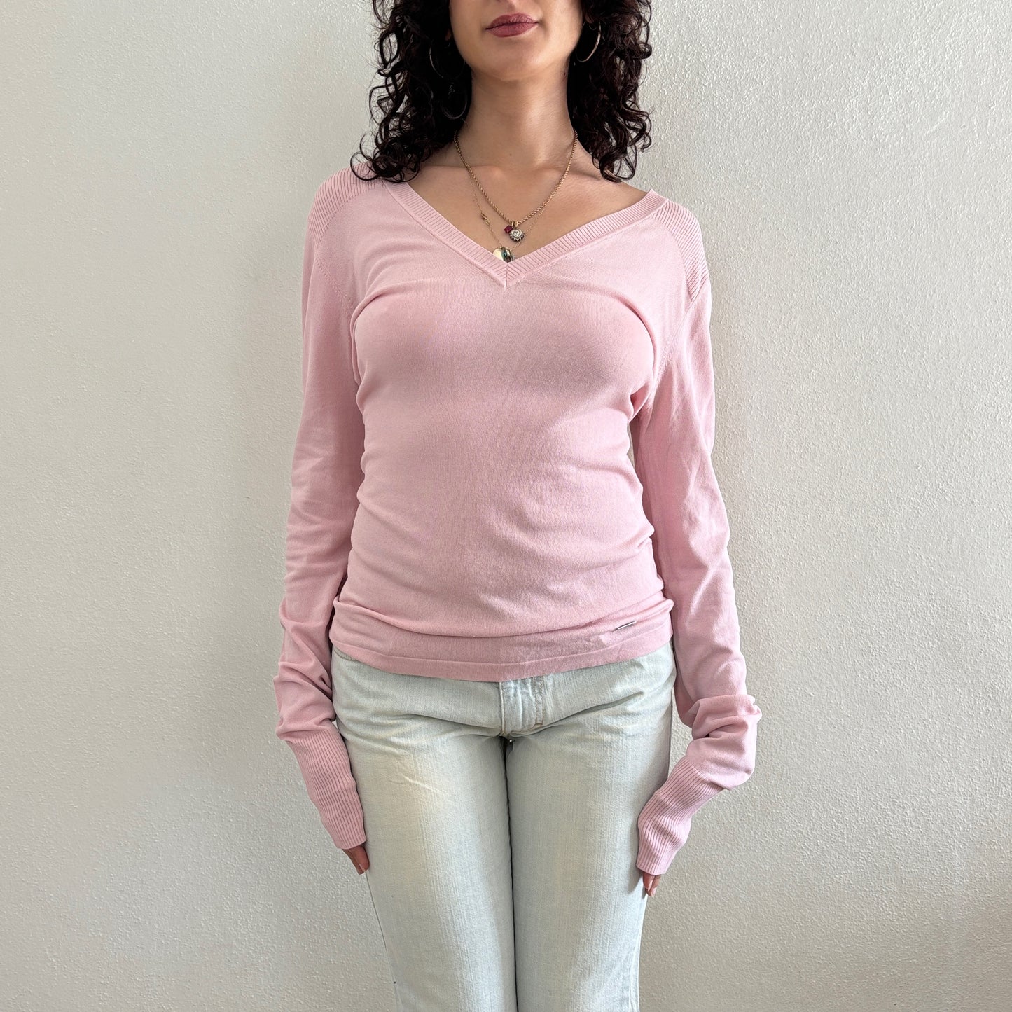 Baby pink sweater - L