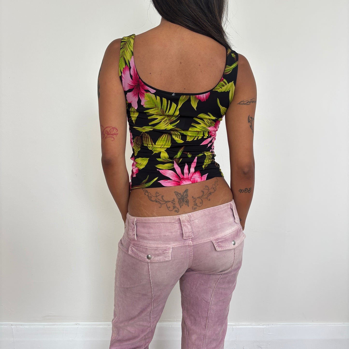 Graphic floral top - XS/S