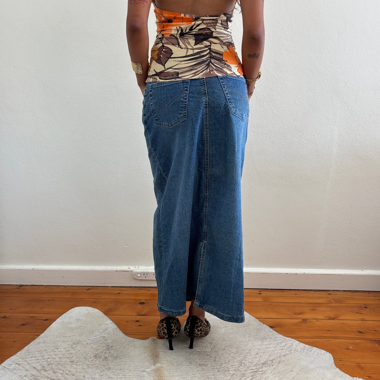 Denim maxi skirt - XS/S