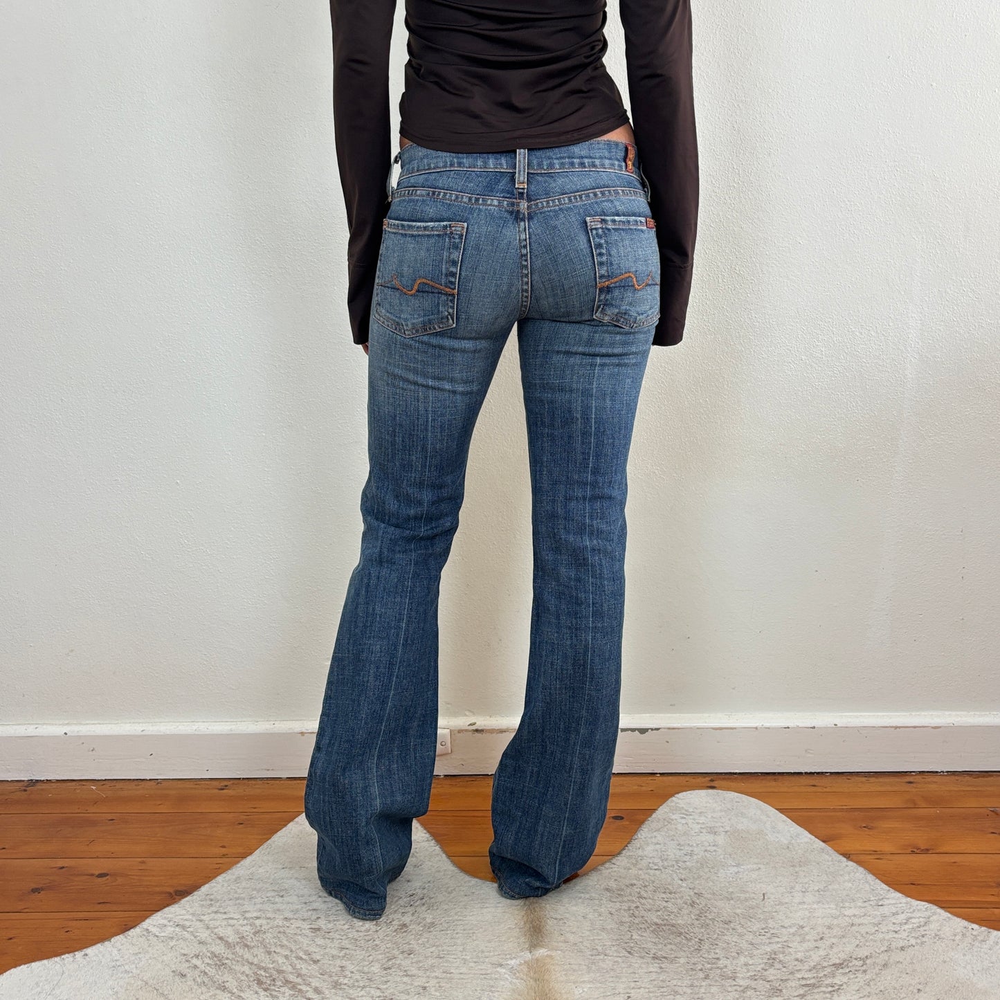 Low rise bootcut jeans - XS