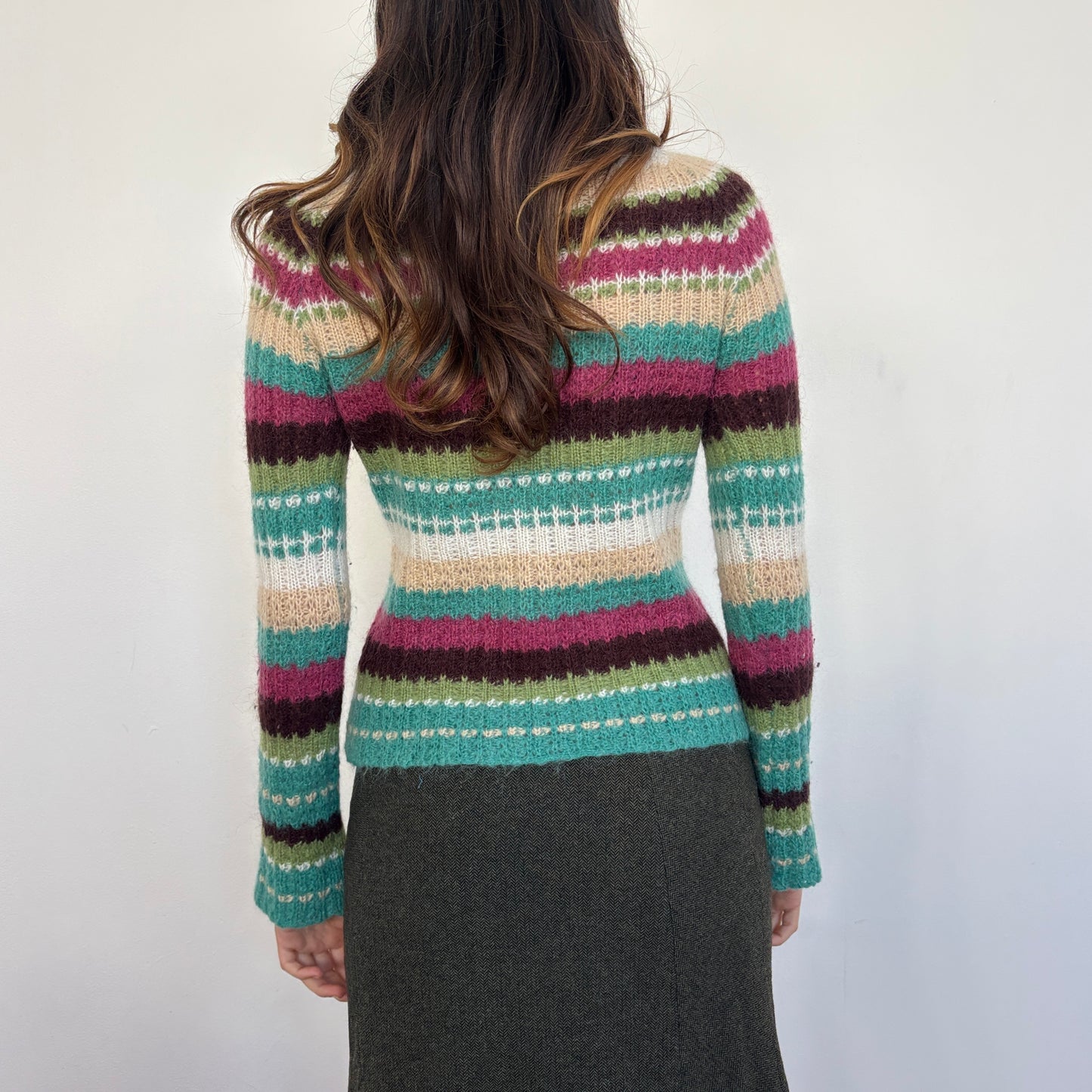 Striped knit jumper - S