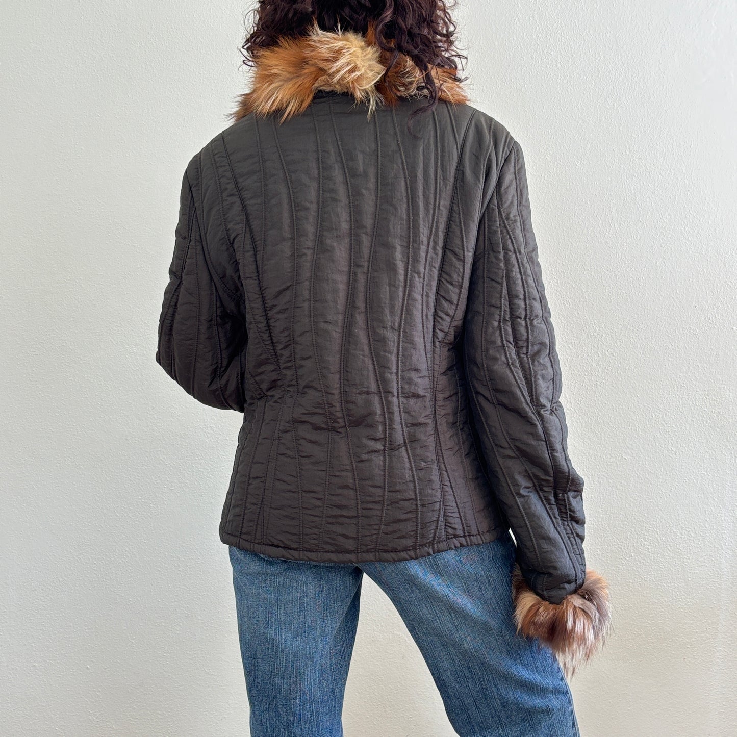 Fur detail jacket - M/L