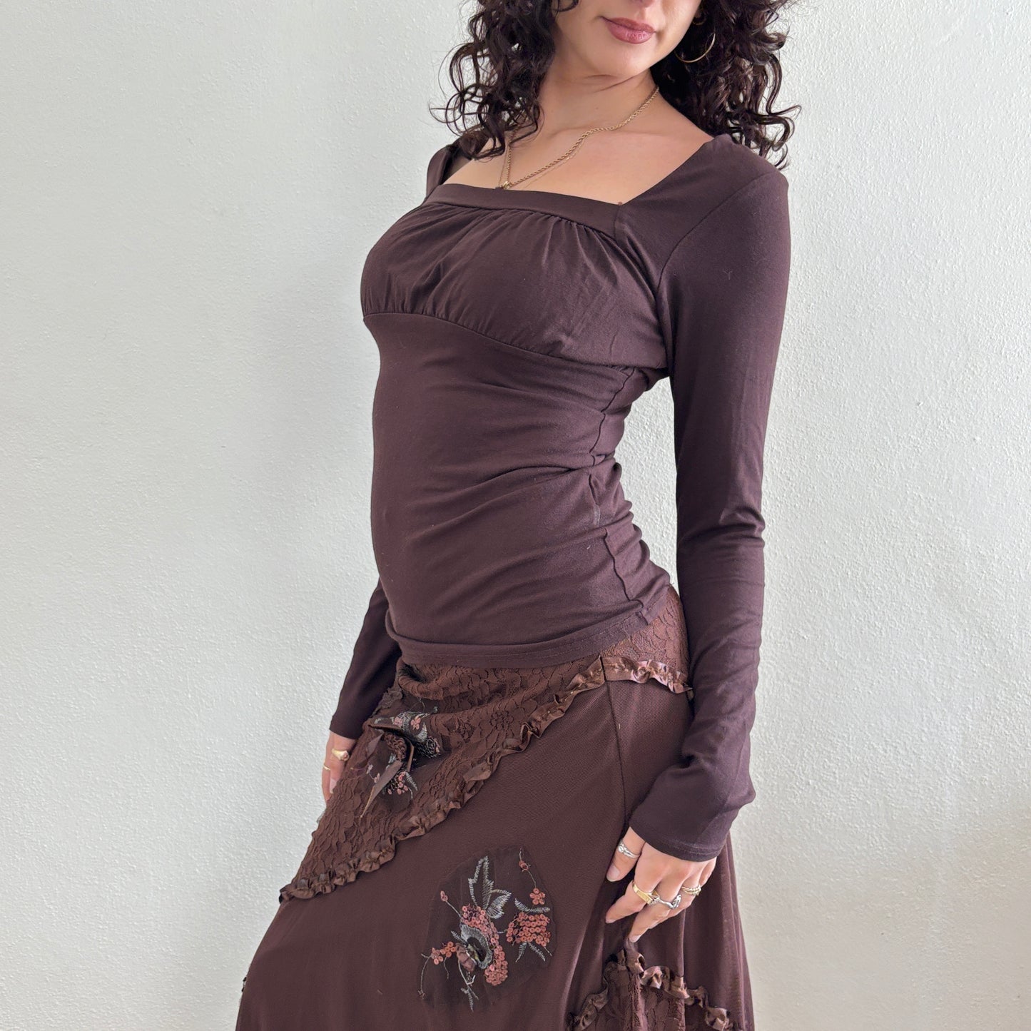 Brown longsleeve - S/M