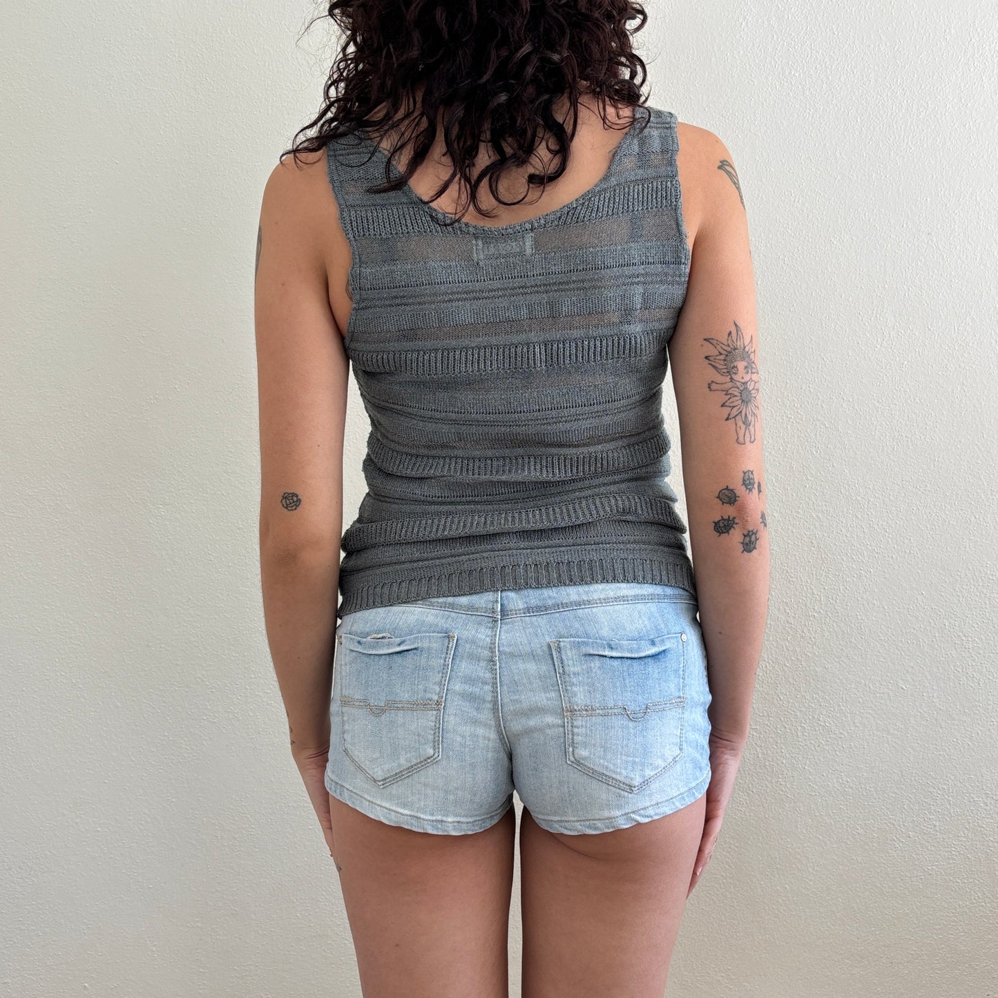 Grey knit top - S