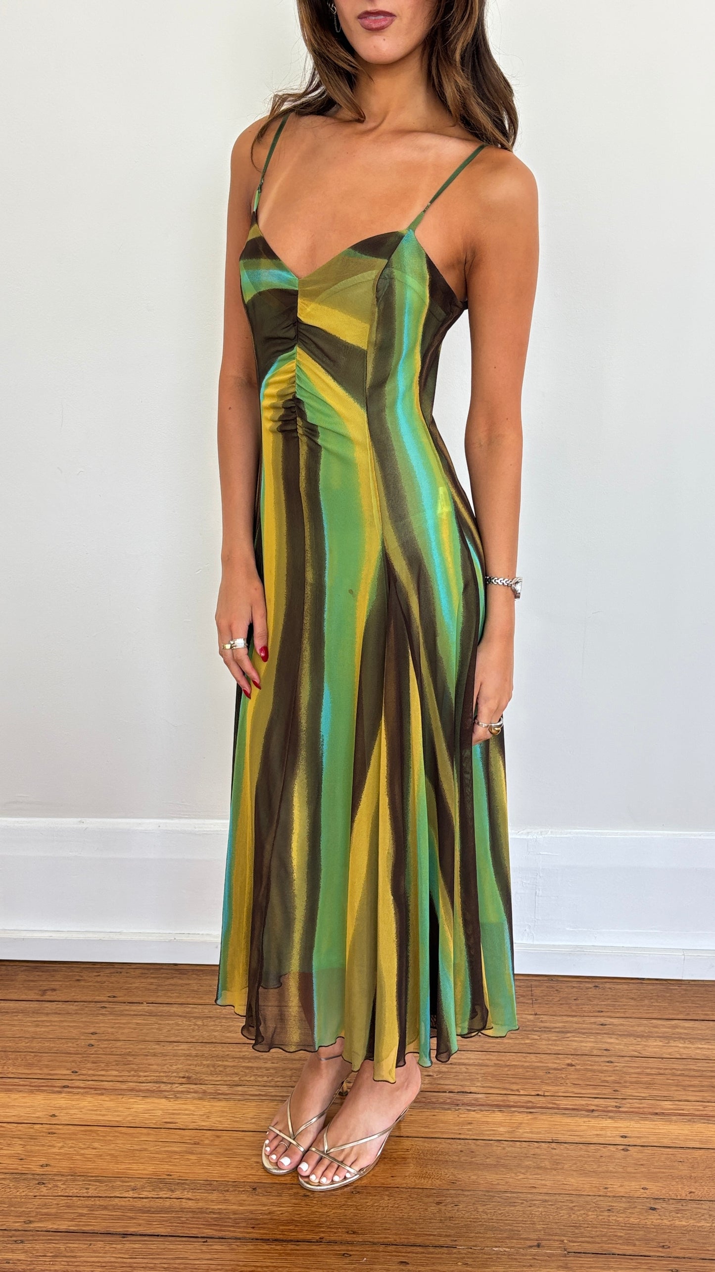 Italian striped dress - S