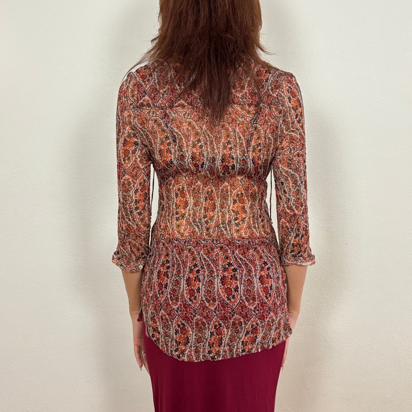 100% silk blouse - S/M