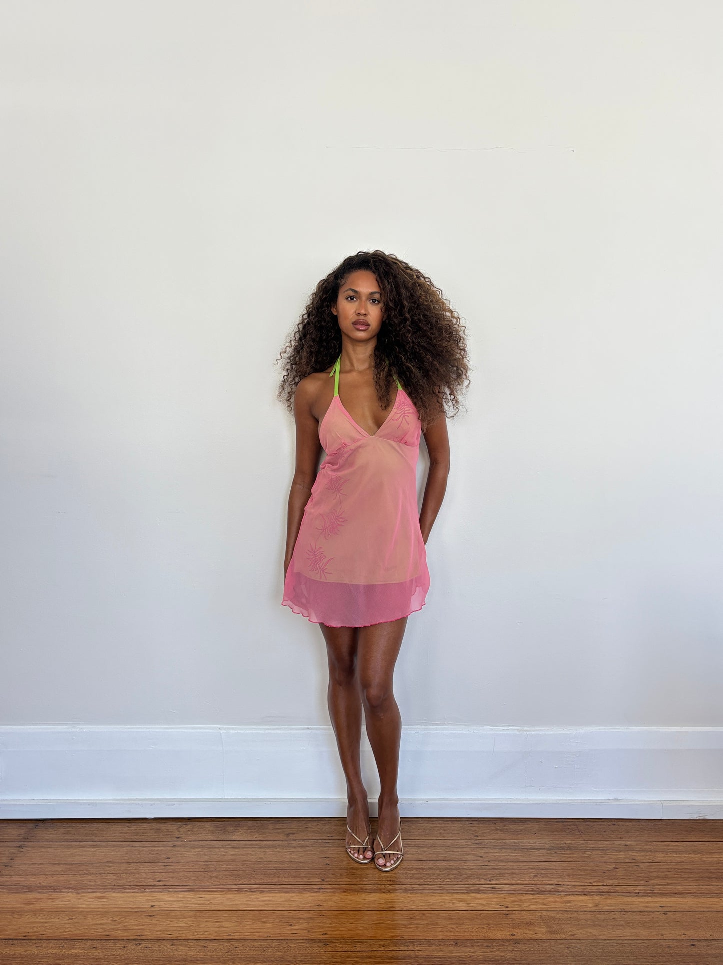 Halter mini dress - S/M