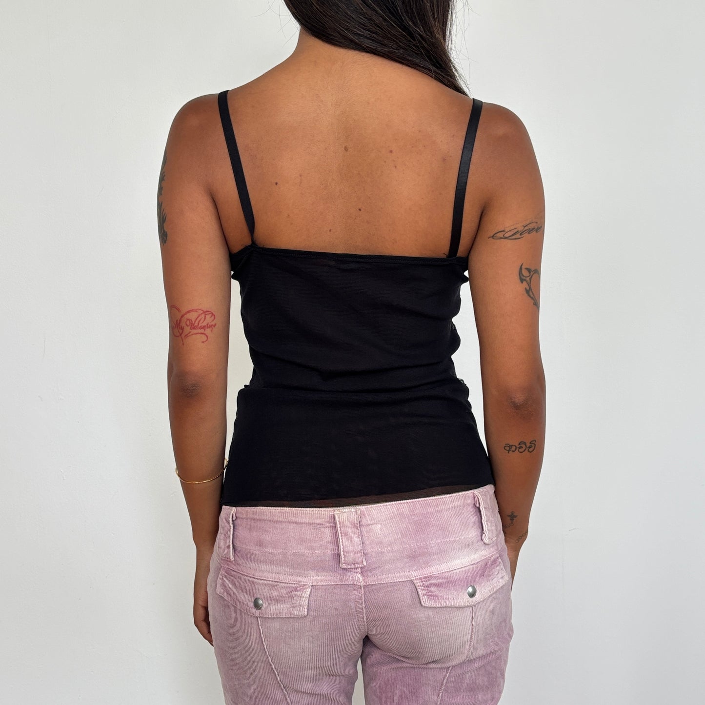 Italian sparkly mesh cami - S/M