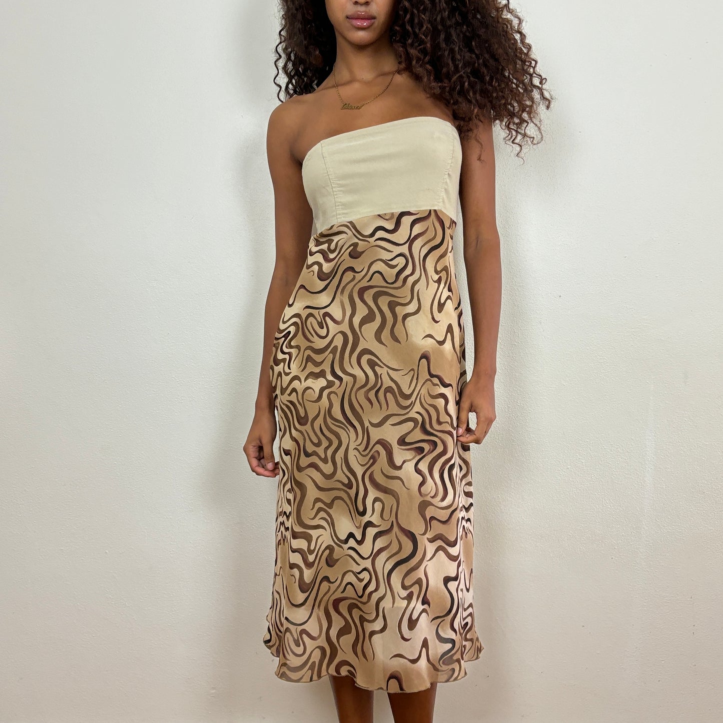 Animal print midi dress - XS/S