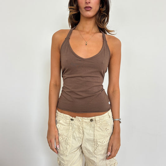 Italian brown halter - S/M