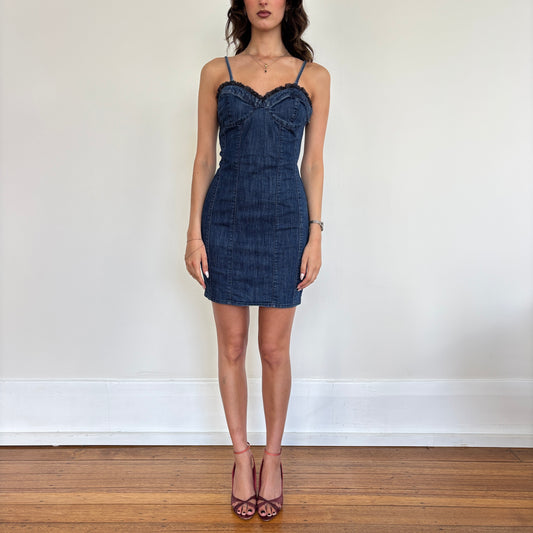 Italian denim dress - S