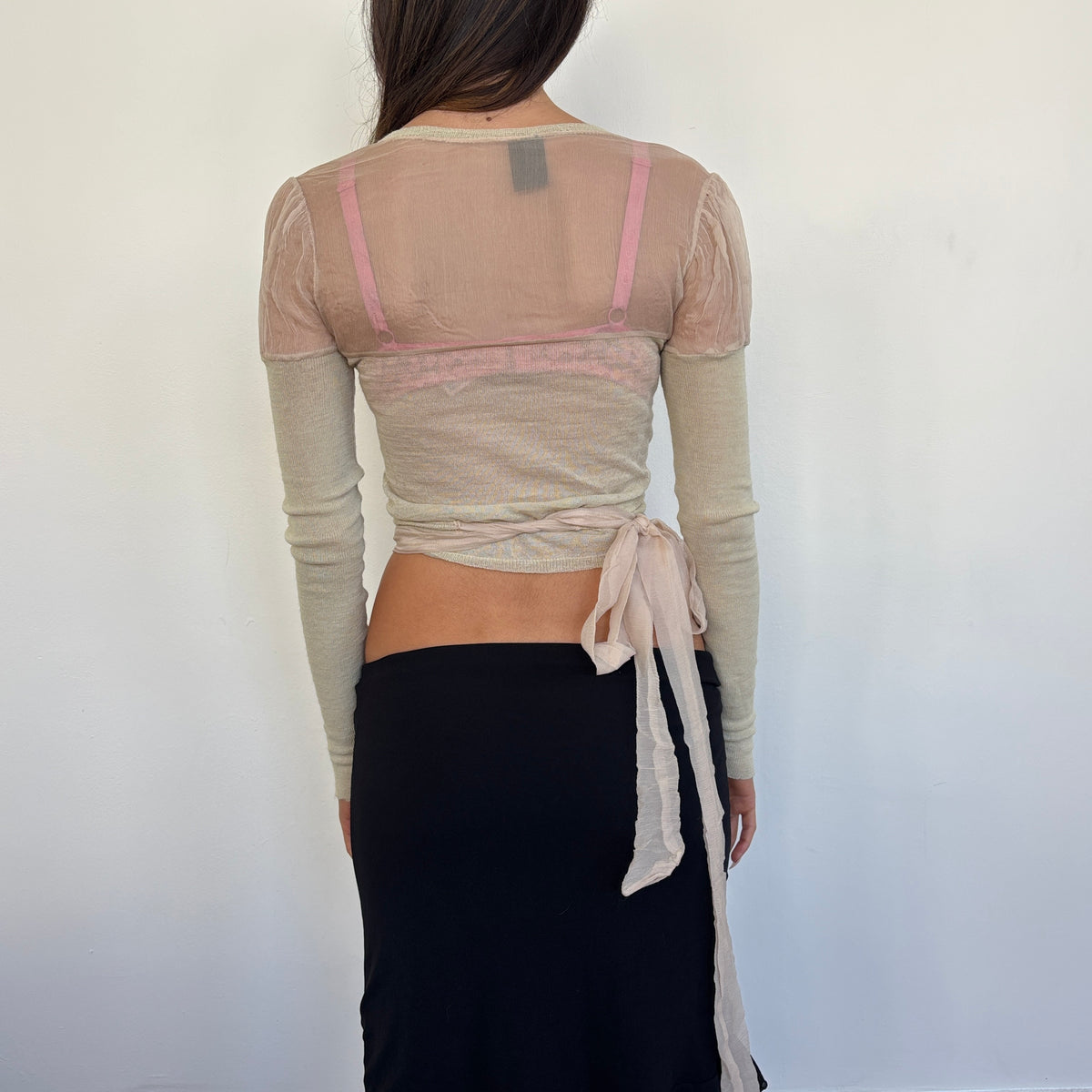 Italian wrap top - S