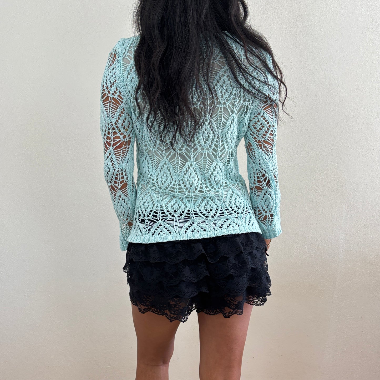 Aqua sparkly knit - S/M