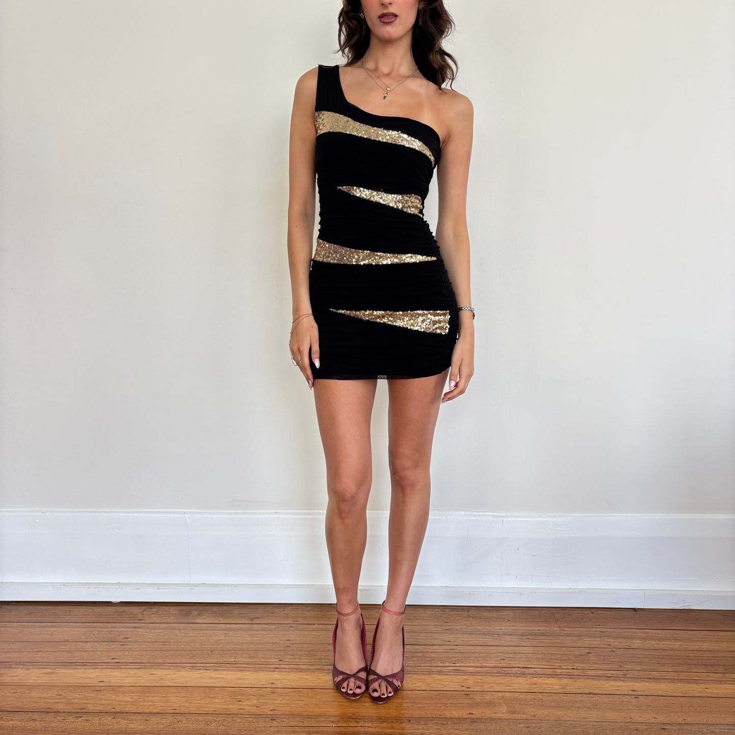 Sequin one shoulder dress - XS/S