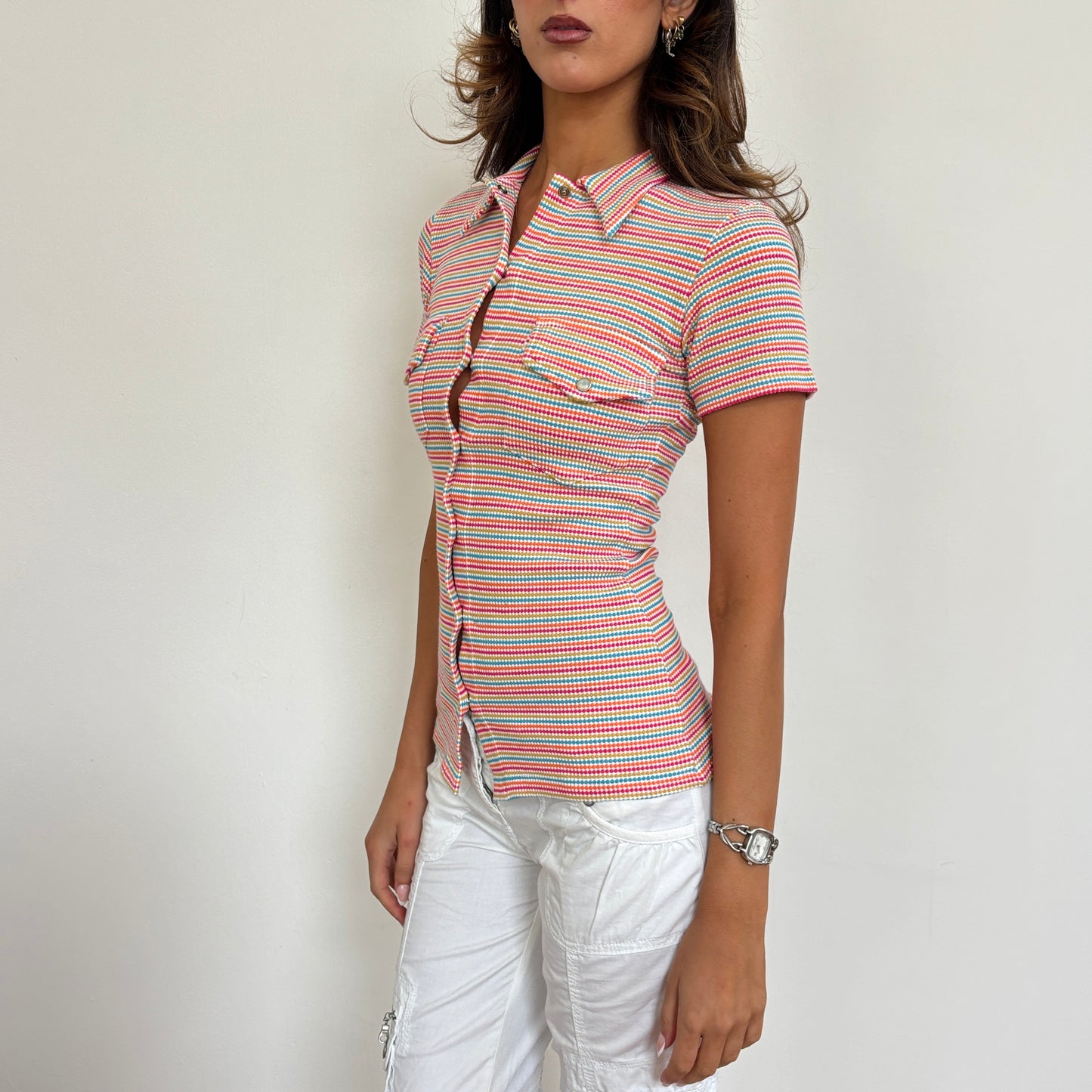 Italian striped top - S