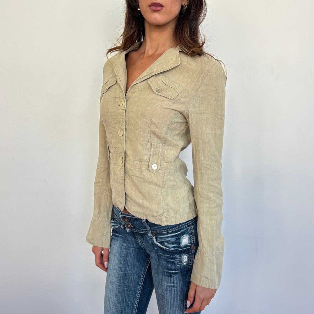 Italian linen jacket - S/M