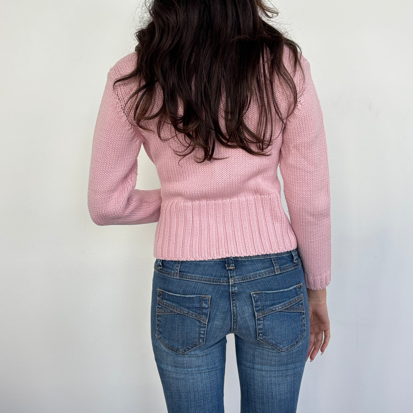 Italian pink wool blend knit - M