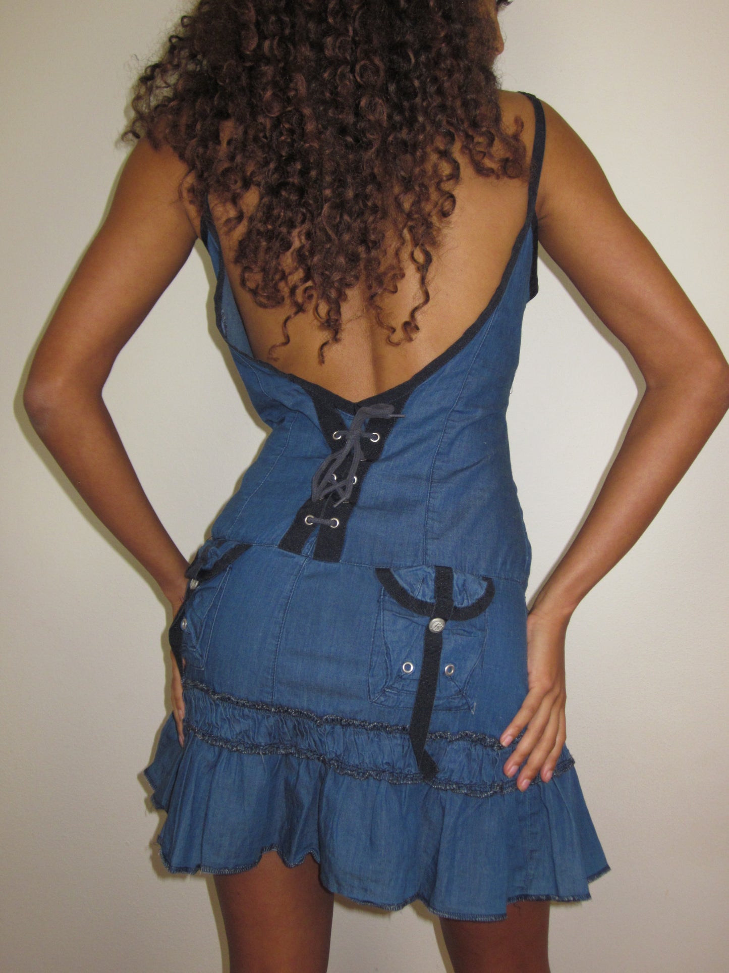 Soft denim dress - M