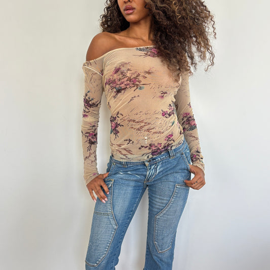 ‘Fuzzi’ Italian graphic top - XS/S