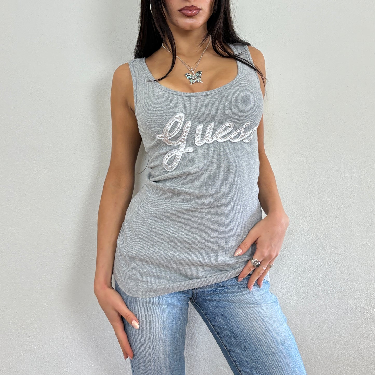 Guess ribbed tank - S