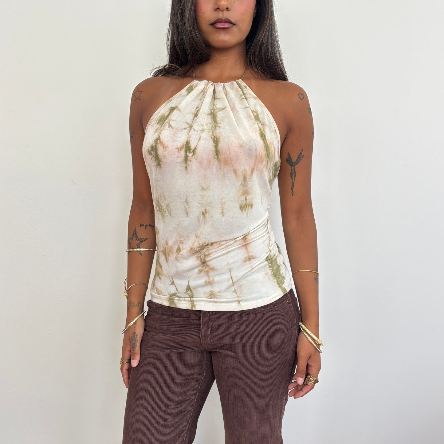 Italian tie dye halter - M/L