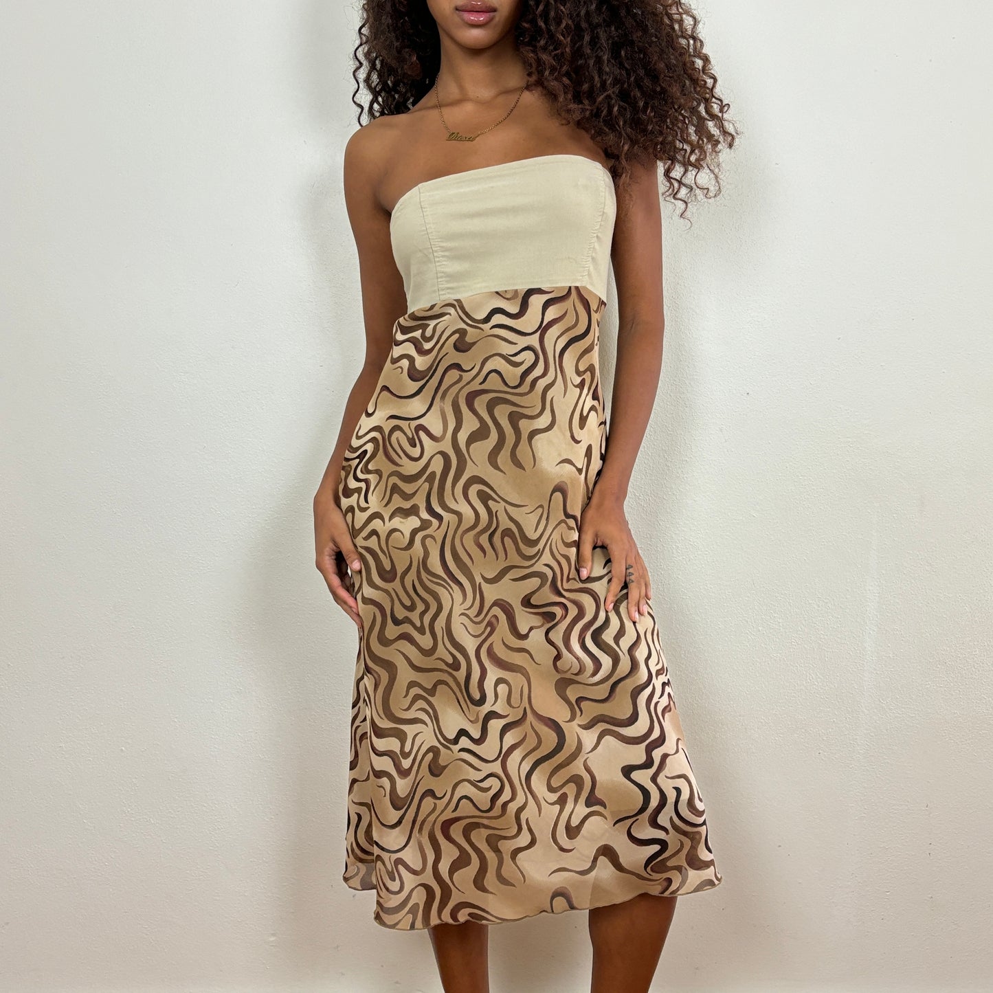 Animal print midi dress - XS/S