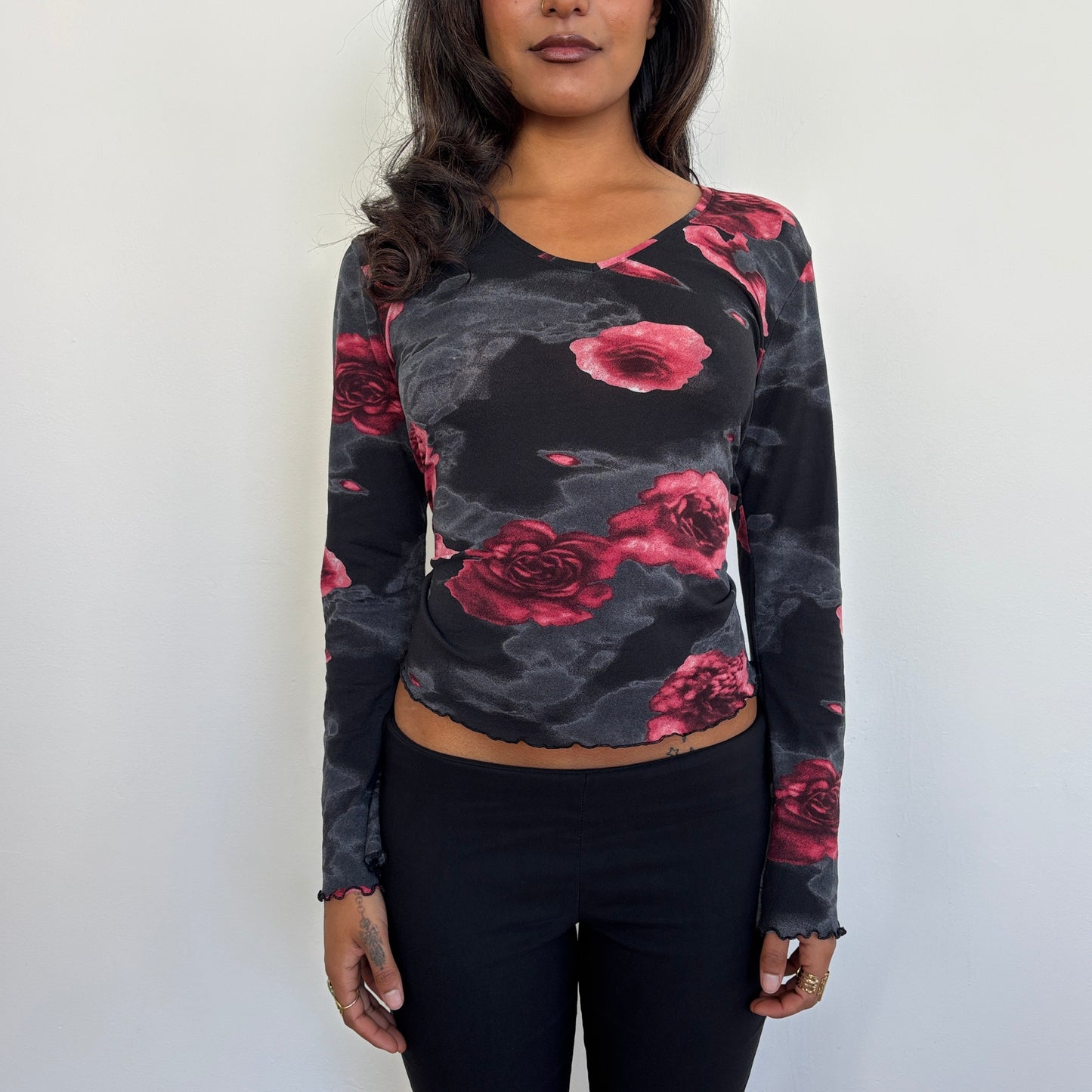 Floral long sleeve - M/L