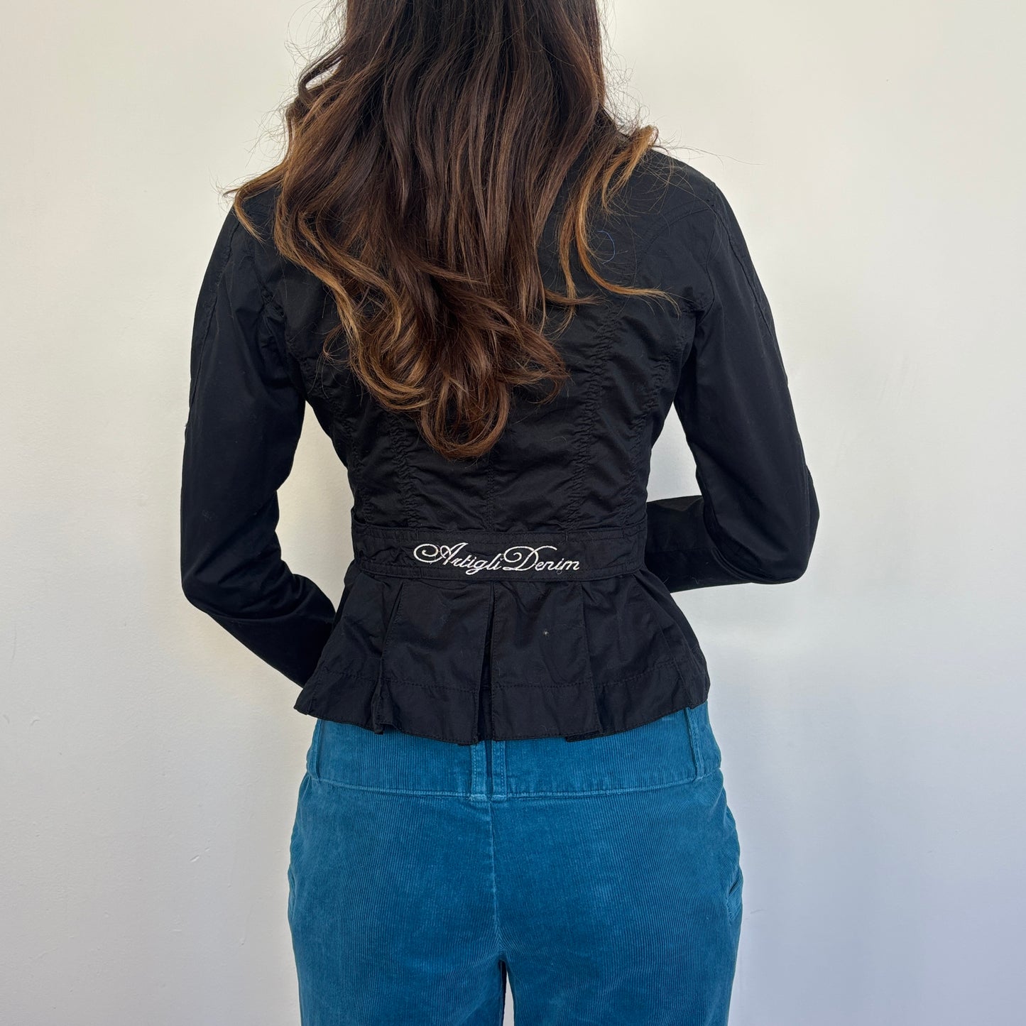 Black military jacket - M