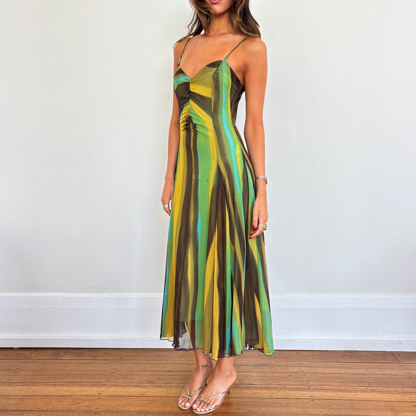 Italian striped dress - S