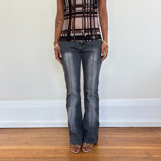 Dark wash flared jeans - XS/S