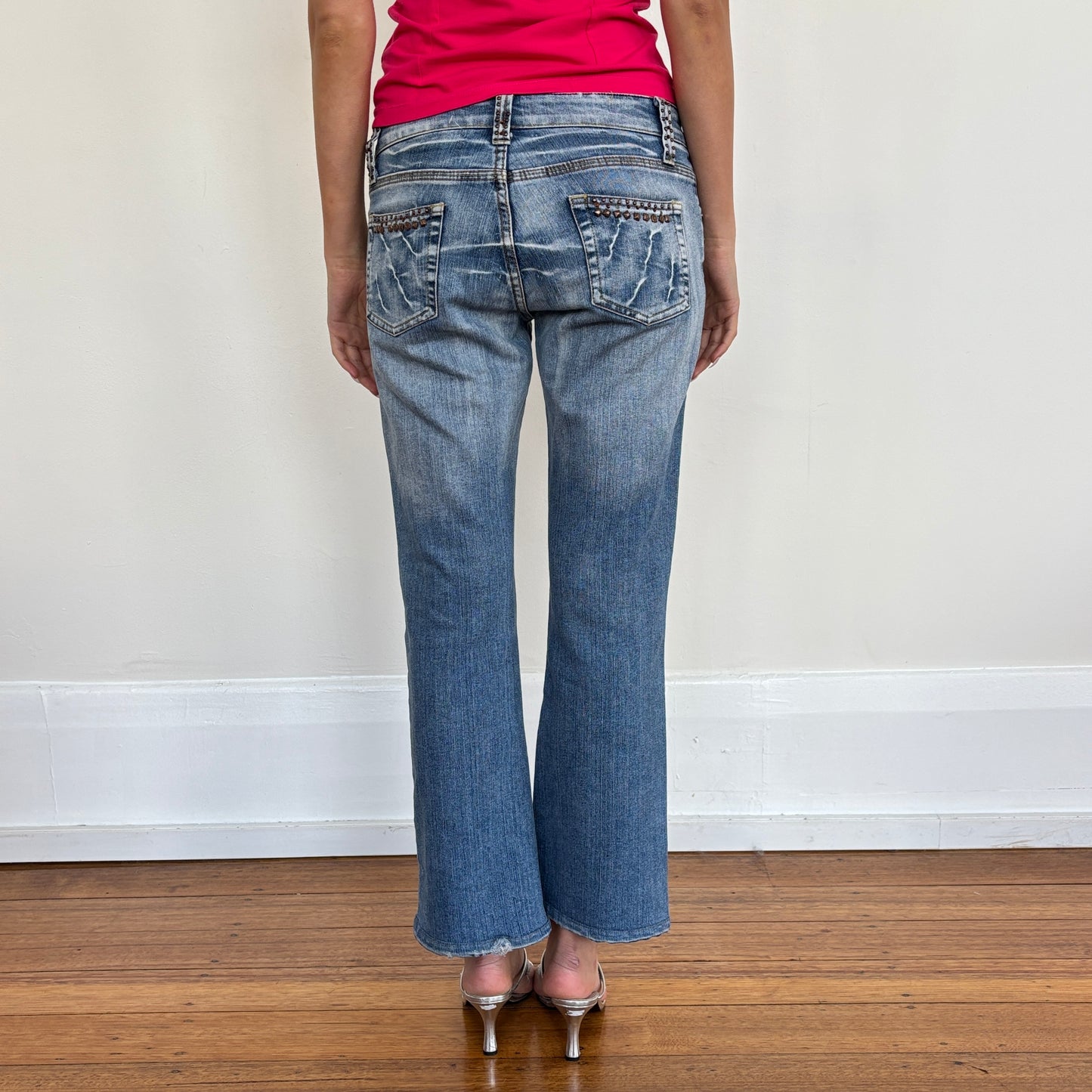 Stud detail jeans - S