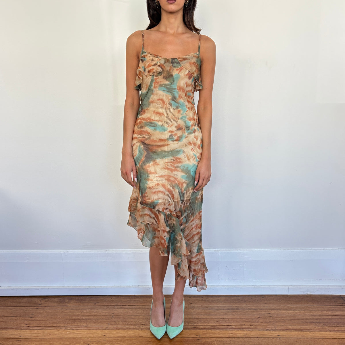 Asymmetric maxi dress - M