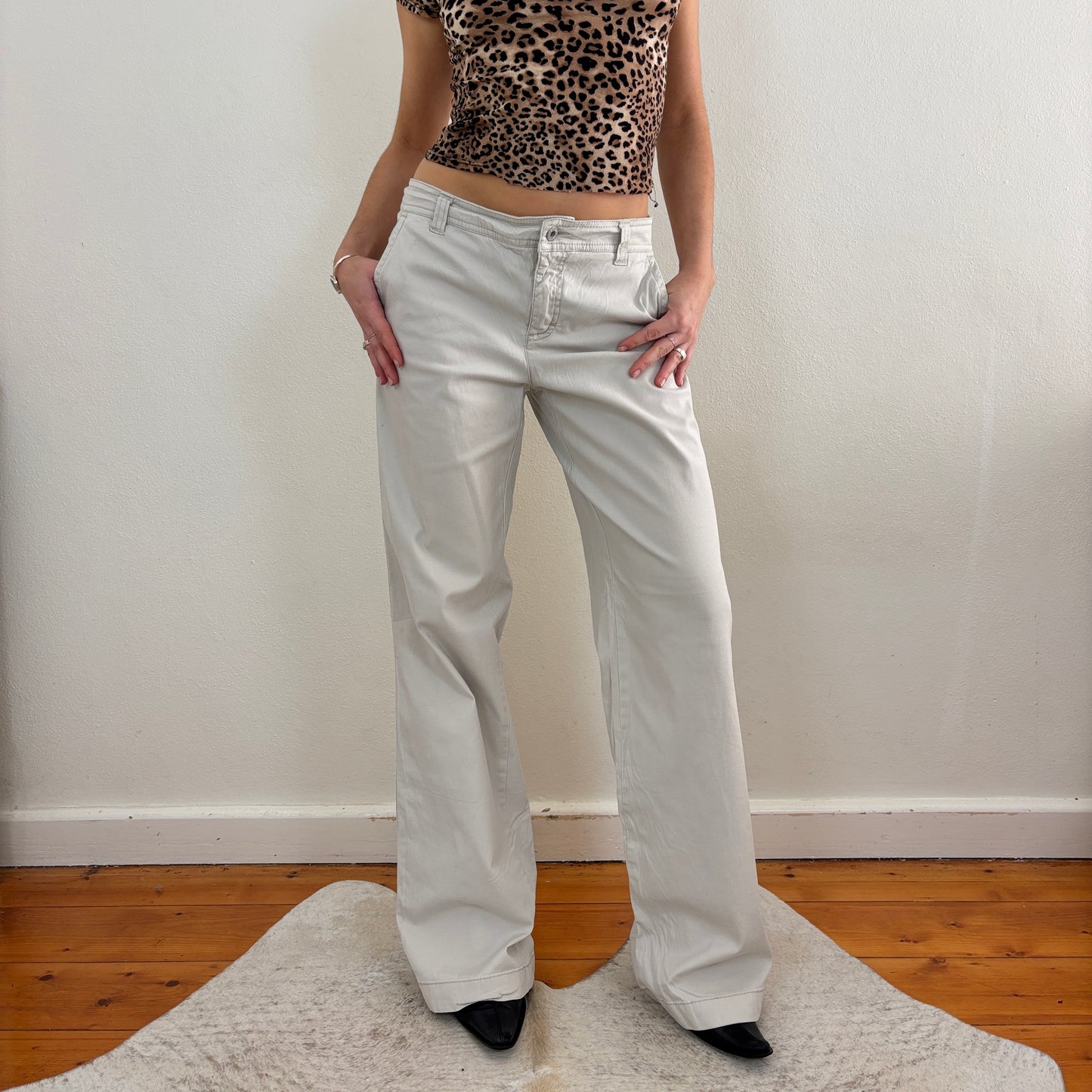 Beige esprit cargo jeans - S/M